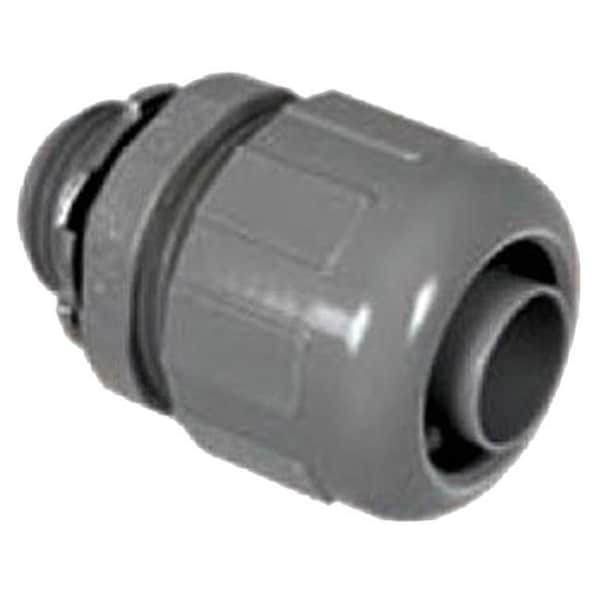 Topaz Electric P472 Straight Liquidtight Connector 1 nm; Gray - 0.75 in. P472 - main